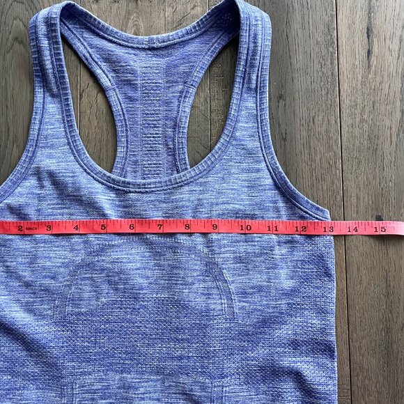 Lululemon Swiftly Tech Racerback Tank Top Size 4 Heather Purple Gym Yoga Active - Picture 6 of 7